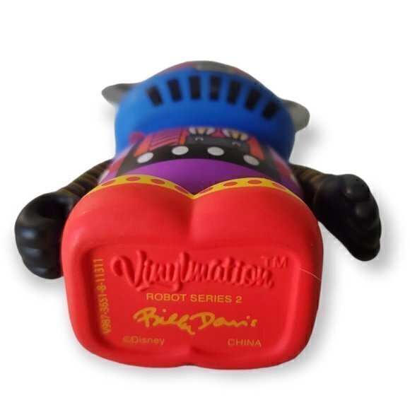 Disney 3" Vinylmation Vinyl Figure - Robot Series 2 - Blue and Purple - Picture 3 of 3
